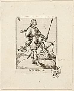 Jupiter, plate two from Der VII Planeten by Conrad Meyer