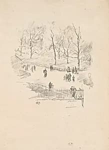 Kensington Gardens by James McNeill Whistler
