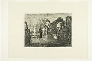 Kristiania Bohemians I by Edvard Munch
