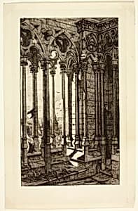 La galerie Notre-Dame by Charles Meryon