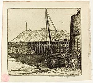 La Passerelle, Boulogne by Donald Shaw MacLaughlan