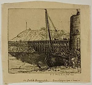 La Passerelle, Boulogne by Donald Shaw MacLaughlan