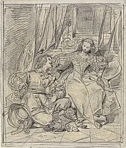 Portrait of Eugène François Marie Joseph Devéria