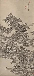 Landscape after Huang Gongwang by Wang Yuanqi