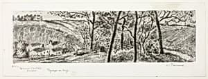 Landscape Panorama by Camille Pissarro