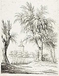 Landscape with Steeple by Louis Faure
