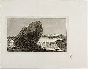 Landscape with Waterfall by Francisco José de Goya y Lucientes