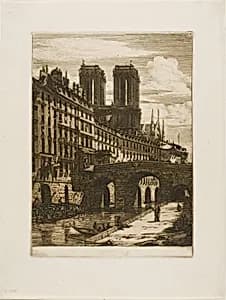 Le Petit Pont, Paris by Charles Meryon