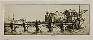 Le Pont Neuf, Paris by Donald Shaw MacLaughlan