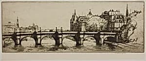 Le Pont Neuf, Paris by Donald Shaw MacLaughlan