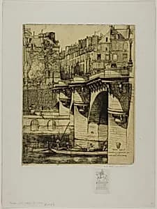 Le Pont Neuf, Paris by Donald Shaw MacLaughlan
