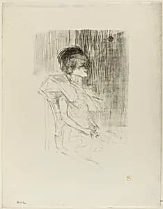 Lender Seated by Henri de Toulouse-Lautrec