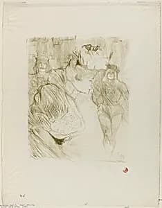 Lender Taking a Bow by Henri de Toulouse-Lautrec