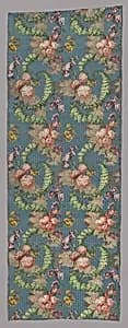 Length of Woven Silk by Style of Jean Baptiste Pillement
