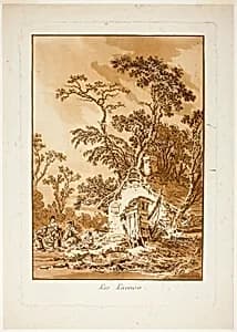 Les Laveuses (The Washerwomen) by Jean Baptiste Le Prince