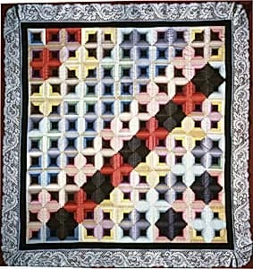 "Log Cabin" Quilt by Unknown