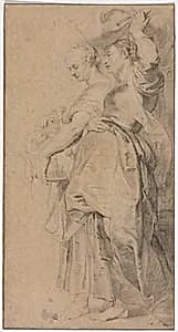 Lot's Daughters Fleeing Sodom by Lucas Emil Vorsterman
