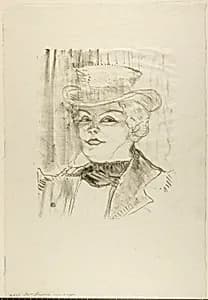 Madame Réjane by Henri de Toulouse-Lautrec