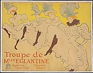 Mademoiselle Eglantine's Troupe by Henri de Toulouse-Lautrec