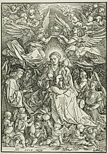 Madonna Queen of Angels by Albrecht Dürer
