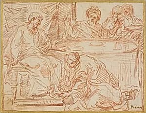 Magdalene Washing Christ's Feet by Giuseppe Passeri