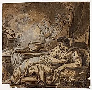 Magician Healing Sick Man by Felice Giani
