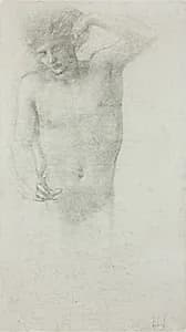 Male Nude by Sir Edward Burne-Jones