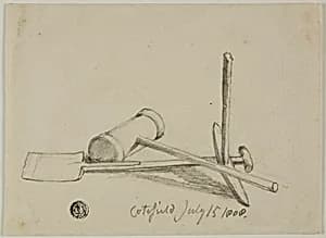 Mallet, Pick and Shovel by Joshua Cristall