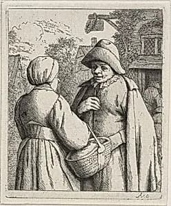 Man and Woman Conversing by Adriaen van Ostade