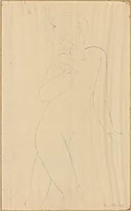 Man in Ballet Costume Wearing a Turban by Imitator of Amedeo Modigliani
