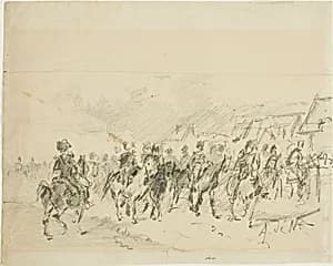 Man on Horseback by Alphonse Marie Adolphe Neuville