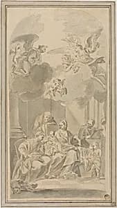 Marriage of St. Catherine by Ermenegildo Costantini