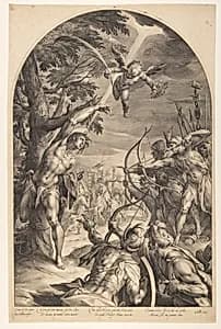 Martyrdom of Saint Sebastian by Jan Harmensz. Muller