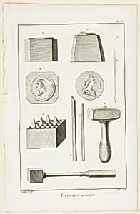 Medal Engraving, from Encyclopédie