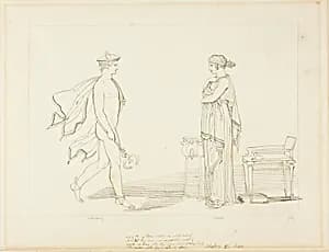 Mercury and Calypso by John Flaxman