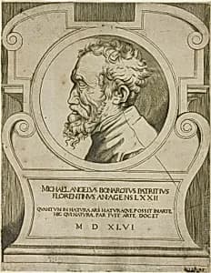 Michelangelo by Giulio Bonasone
