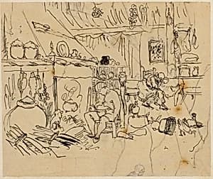 Misery at Home by Rodolphe Bresdin