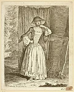 Miss Quantin Standing by Daniel Nikolaus Chodowiecki