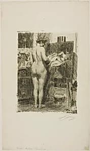 Model before Picture by Anders Zorn