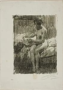 Model Reading by Anders Zorn