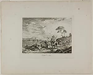 Monte Circello by Adrian Ludwig (Ludwig) Richter