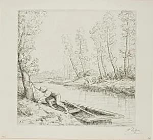 Morning on the River by Alphonse Legros