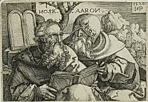 Moses and Aaron by Hans Sebald Beham