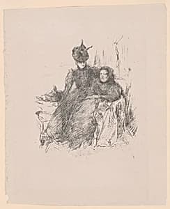 Mother and Daughter [La Mère Malade] by James McNeill Whistler