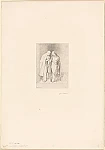 Mystical Conversation by Odilon Redon