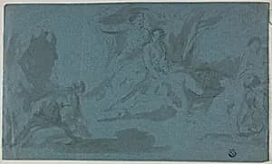 Mythological Scene with Woman Bathing by Unknown