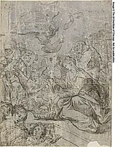 Nativity by Matteo Rosselli