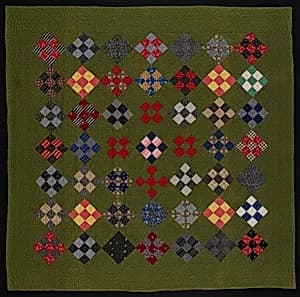 "Nine Patch" Quilt by Unknown