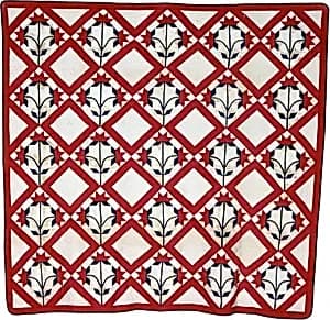North Carolina Lily Quilt by Unknown