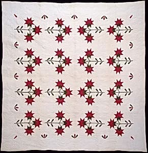 North Carolina Lily Quilt by Unknown